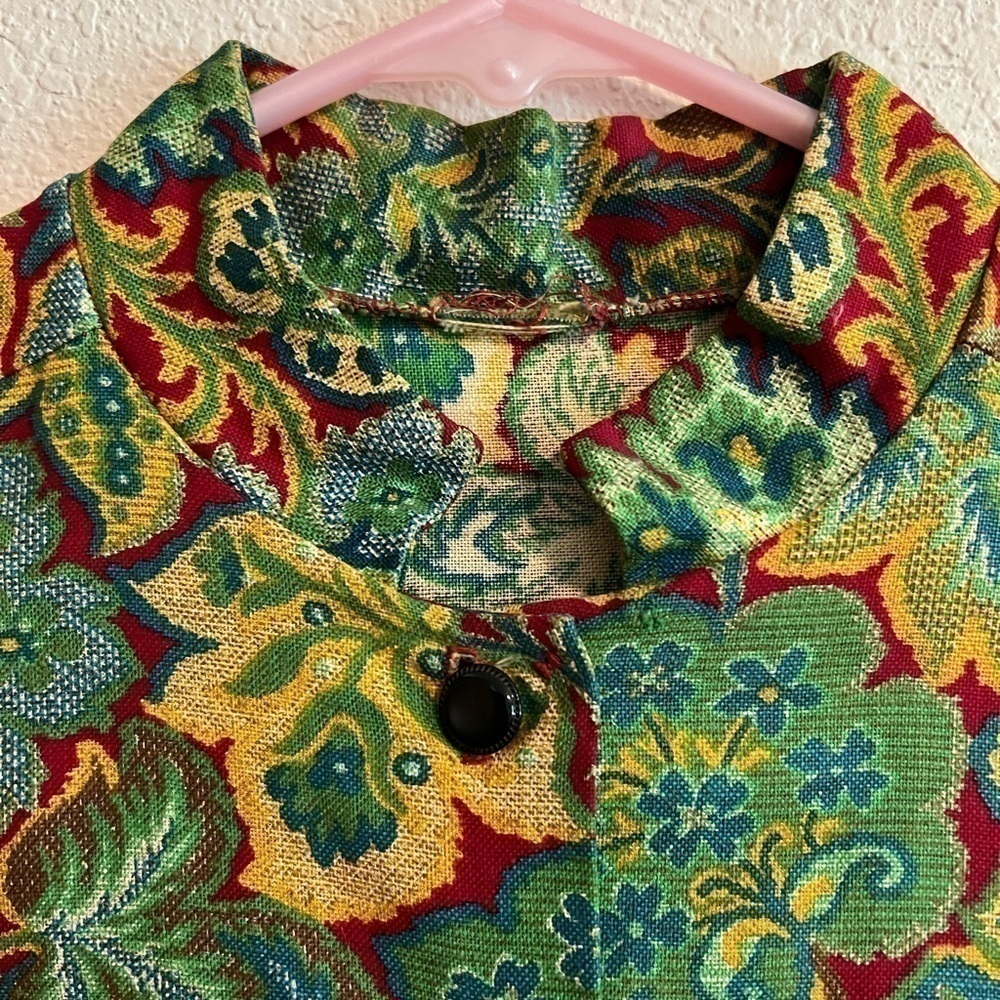 📚 Vintage 1960s Asian Inspired Jacket Size Small - Picture 6 of 11
